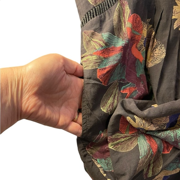 Free People Strawberry Fields boho retro y2k deep V mini dress small - Picture 6 of 11